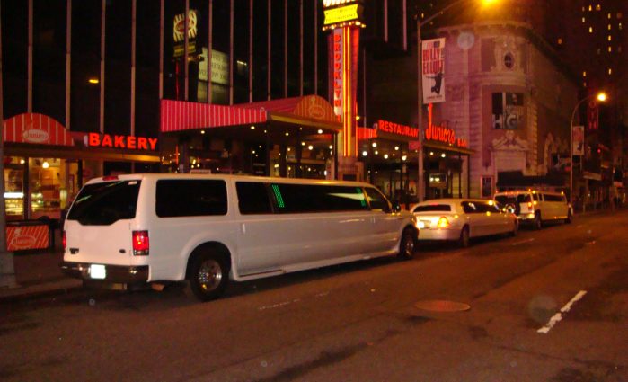 ny limo times square night