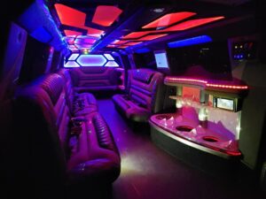 denali super stretch limo inside