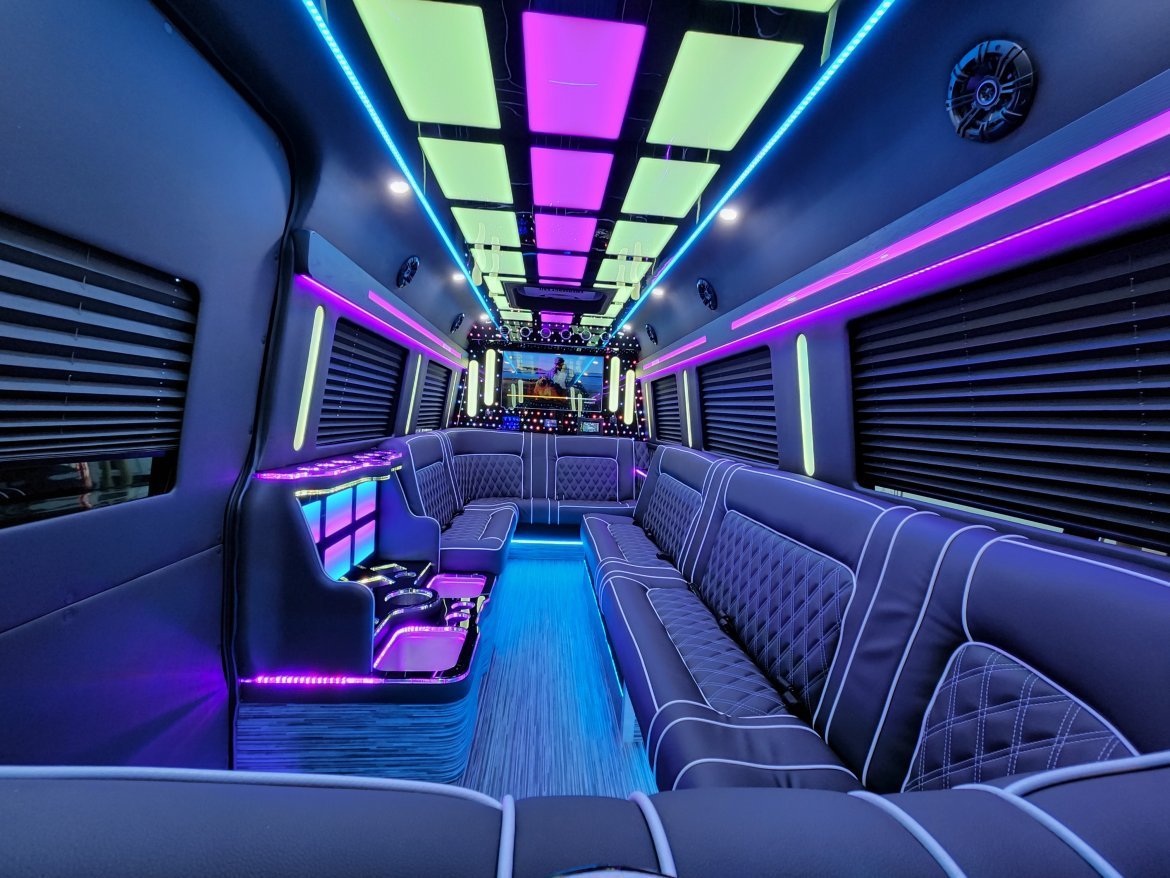 party limo sprinter interior